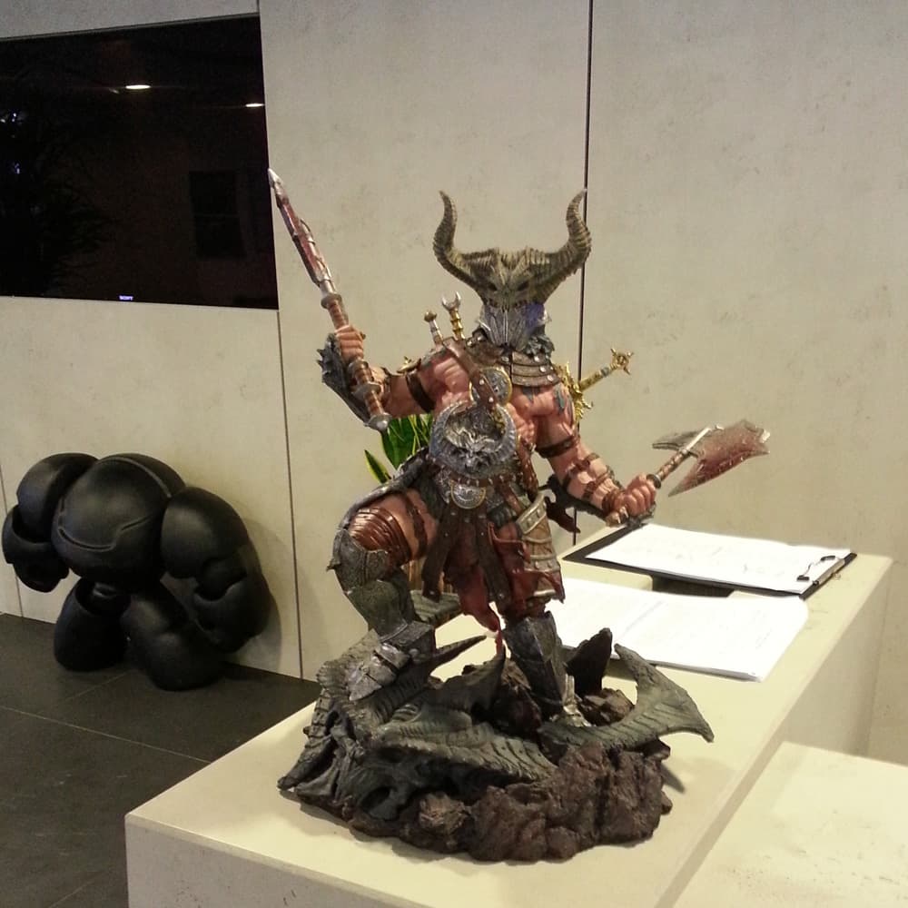 Statua Barbaro nella hall