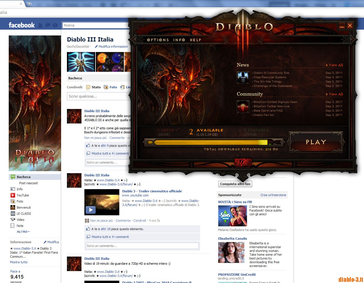 Scaricamento beta diablo 3