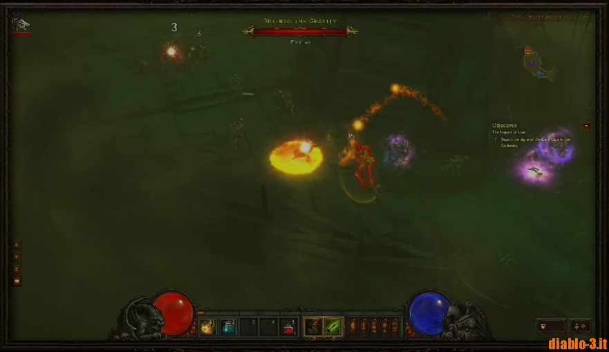 palla di fuoco nemica