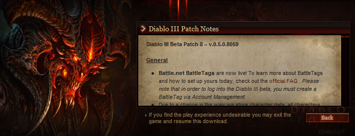 Diablo III Beta patch #8