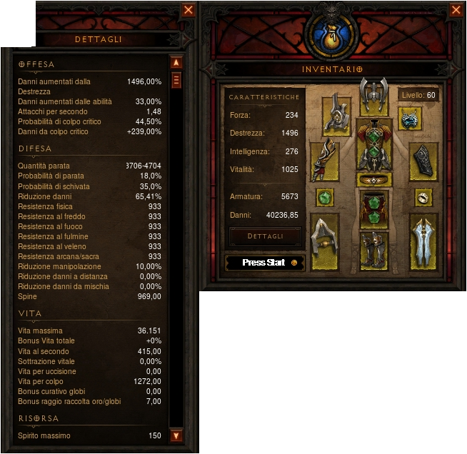 Con lo Scudo con probabilità di colpo critico