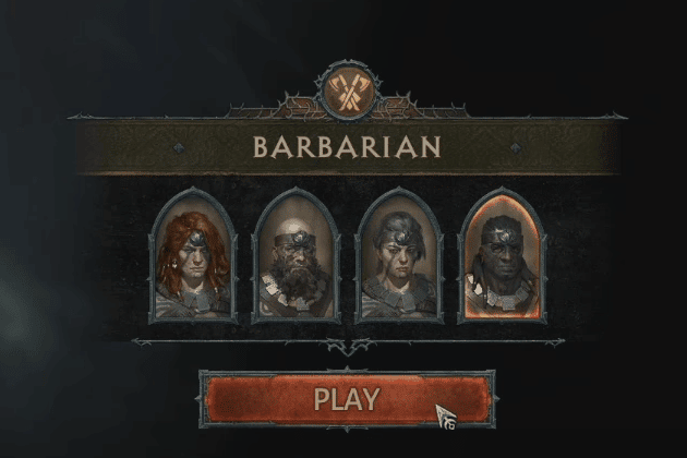 Diablo 4: Personalizzazione volti Barbaro