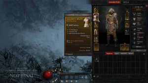 Diablo IV Tagliagole Rogue scheda personaggio inventario