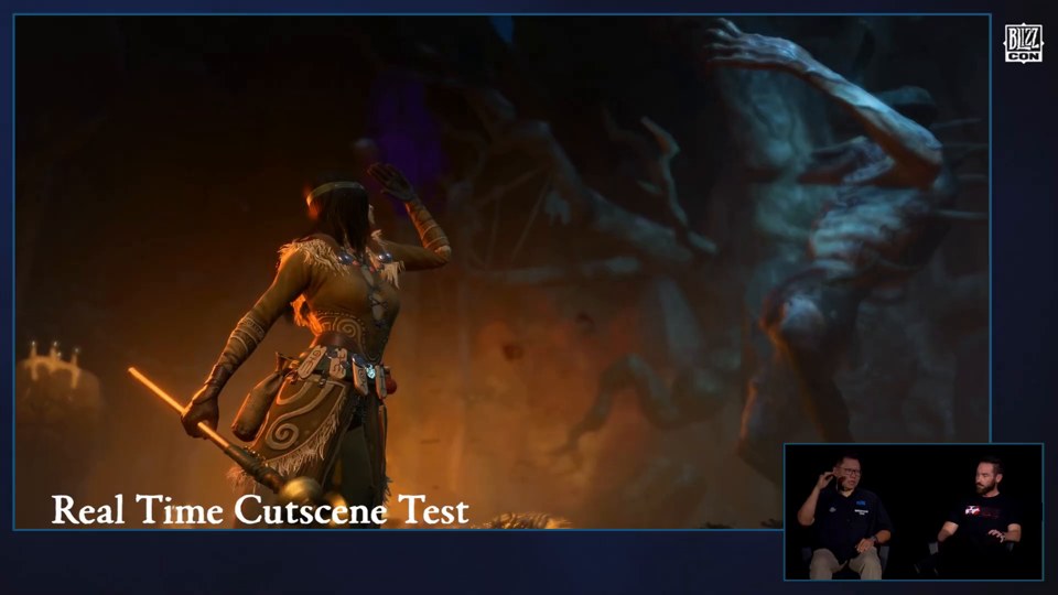 Uno dei primi test di cutscene in tempo reale